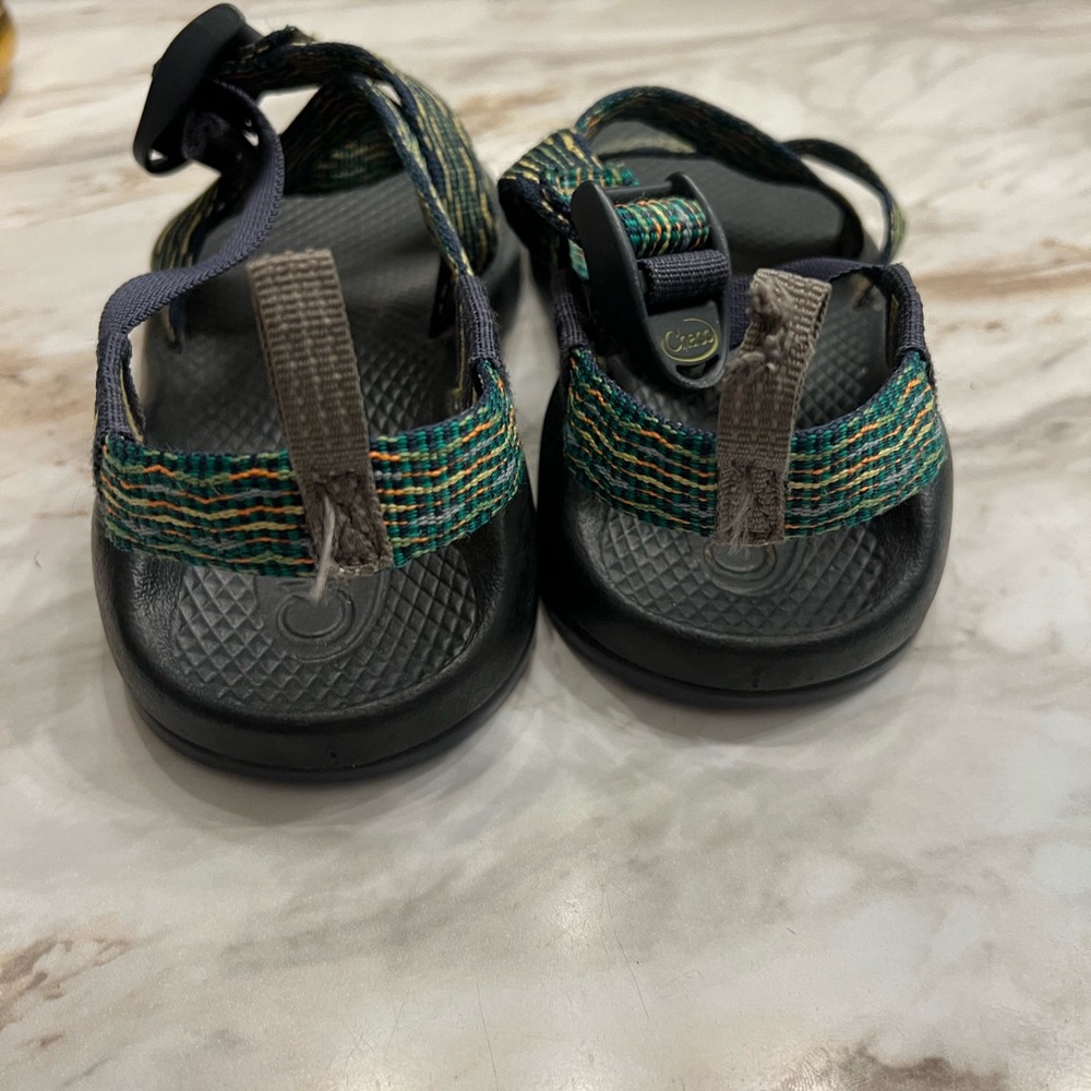 Chaco Kids Multicolor Green Blue Webbing Sandals